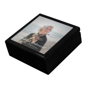 Custom Photo of Loved One Memorial Keepsake Wooden Gift Box