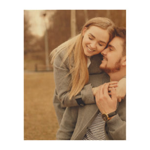 Custom Photo on Wood, Engraved Photo on Wood with Wood Wall Art