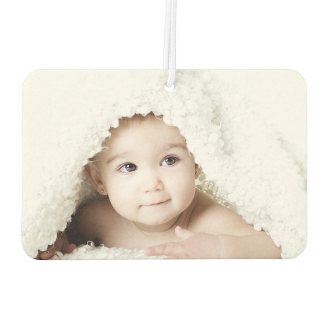 Custom Photo One Of A Kind Personalized Air Freshener (Back)