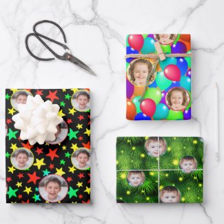 Custom Photo or Logo Colorful Star Balloon Festive