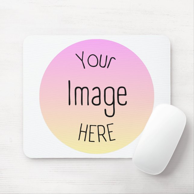 Custom Photo or Logo Mouse Pad – Personalized (With Mouse)