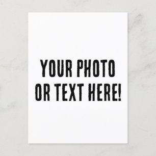 Custom Photo or Text Postcard