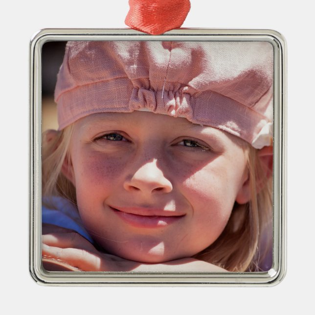 CUSTOM PHOTO ORNAMENT  (Front)