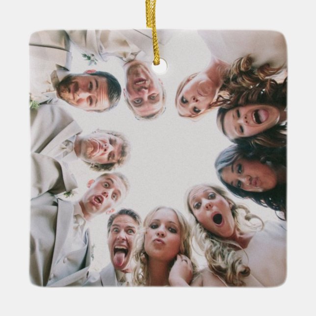 Custom Photo Ornament Double Sided,Christmas photo (Front)