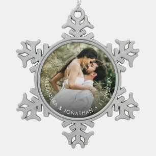 Custom Photo Ornament Personalized couple holiday