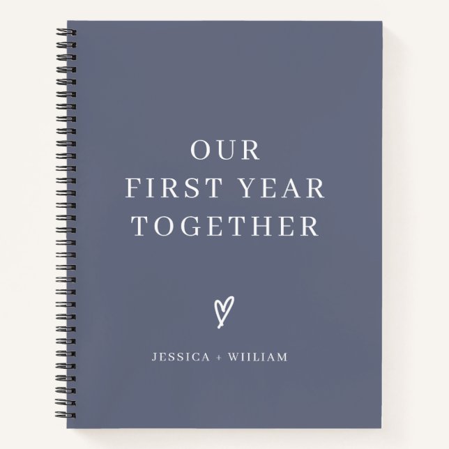 Custom Photo Our First Year Together Journal (Front)