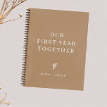 Custom Photo Our First Year Together Journal<br><div class="desc">Personalized Photo Our First Year Together Journal</div>