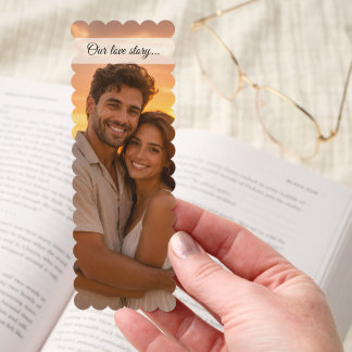 Custom Photo Our Love Story Bookmark