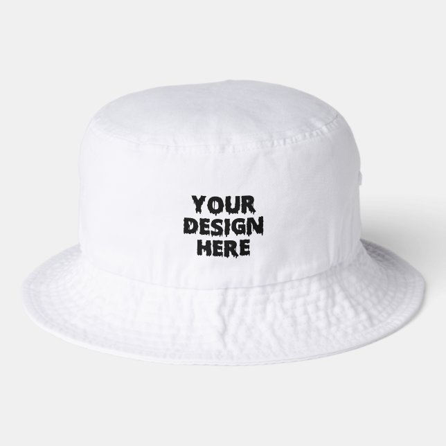 Custom Photo Outdoor Hiking Camping Personalized Bucket Hat (Front)