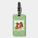 Custom Photo Outline seashells Luggage Tag