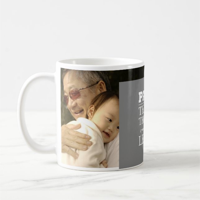 Custom Photo Papaw The Legend Coffee Mug (Left)