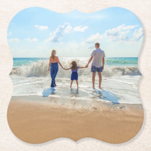 Custom Photo Paper Coaster Your Family Photos