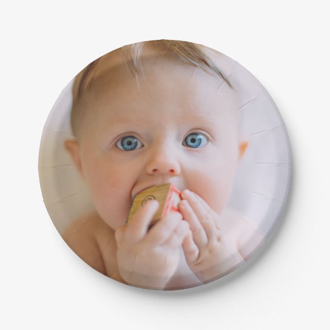 Custom Photo Paper Plate (Front)
