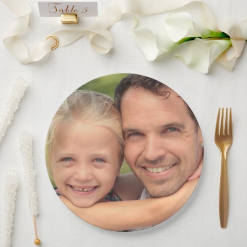 custom photo paper plates