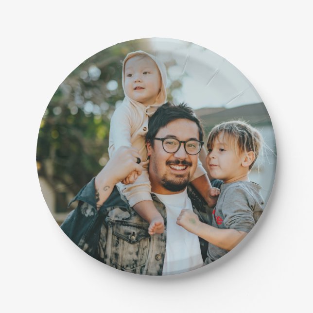 Custom Photo Paper Plates (Front)