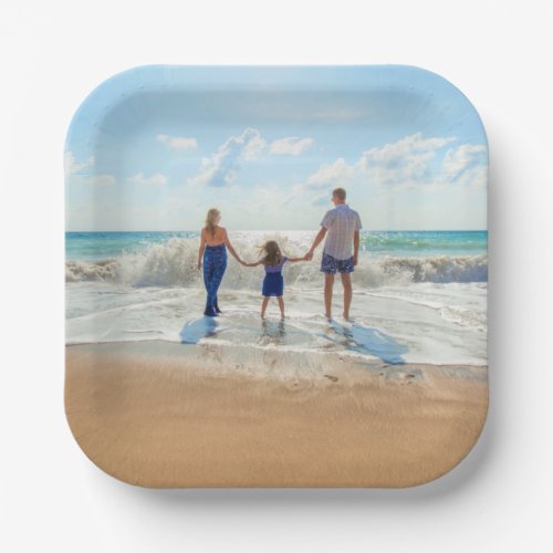 Custom Photo Paper Plates _ Your Family Design