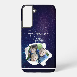 Custom Photo Paper Punch Hole Personalized Text  Samsung Galaxy S22+ Case