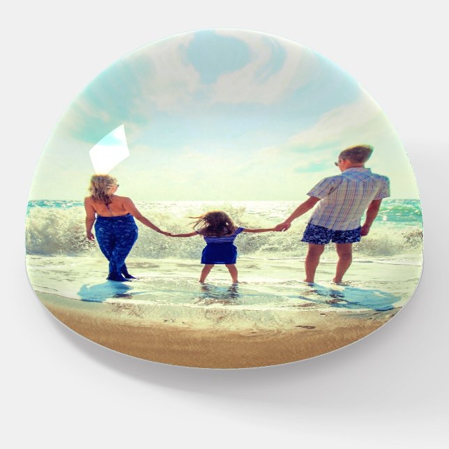 Custom Photo Paperweight Gift with Your Photos (Angled)