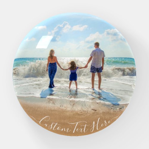 Custom Photo Paperweight with Text Personalized