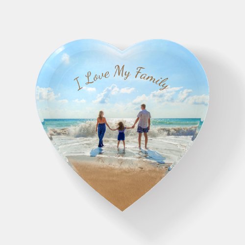 Custom Photo Paperweight with Your Family Photos