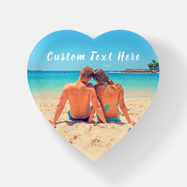 Custom Photo Paperweight with Your Photos and Text (Front)
