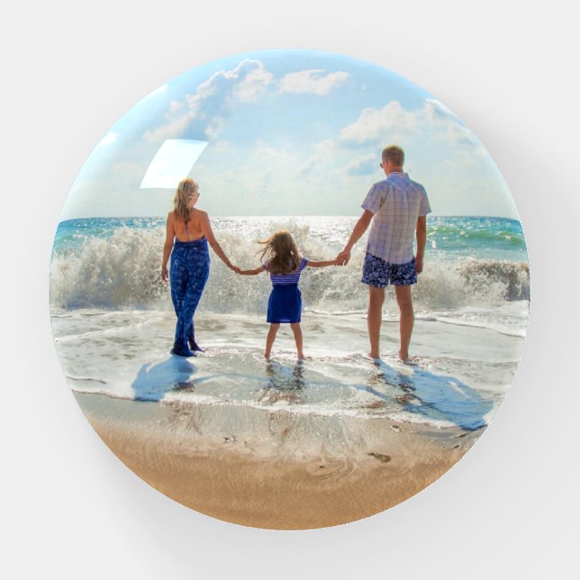 Custom Photo Paperweight Your Family Photos Gift (Front)
