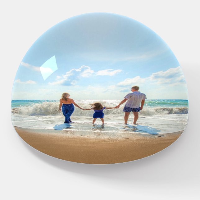 Custom Photo Paperweight Your Family Photos Gift (Angled)