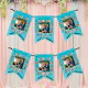 Custom Photo Party Animals Theme Kids Birthday Bunting Flags | Zazzle