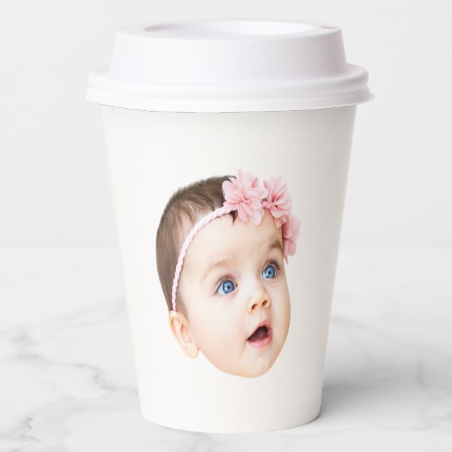 Custom Photo party Events Birthday Decorations  Paper Cups (Front)