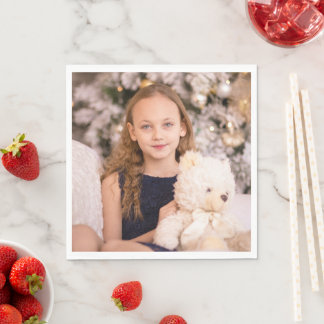 Custom Photo Party Paper Napkin