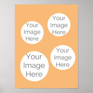 Custom Photo Party Poster – 4 Image Collage 