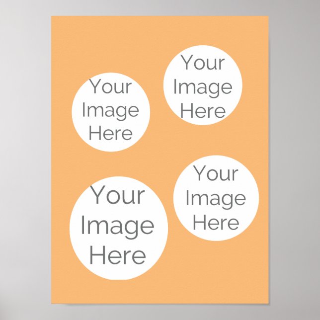 Custom Photo Party Poster – 4 Image Collage  (Front)