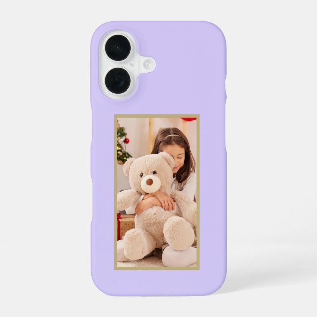 Custom Photo Pastel Lavender Case-Mate iPhone Case (Back)