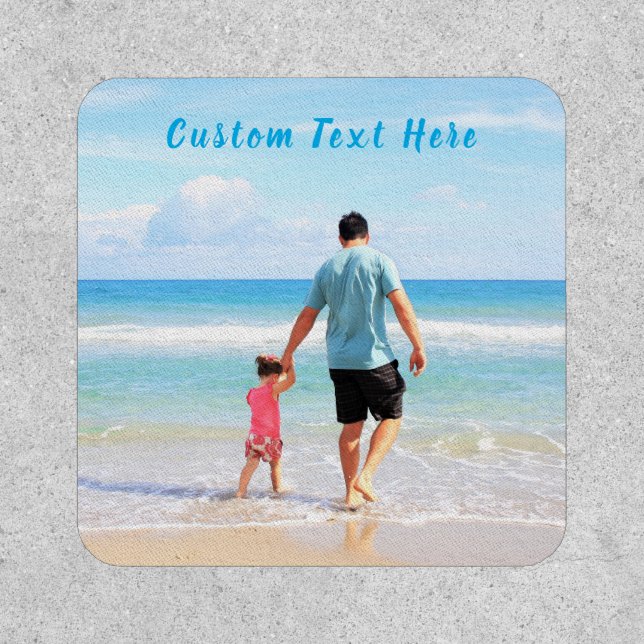 Custom Photo Patch with Your Photos and Text (Front)