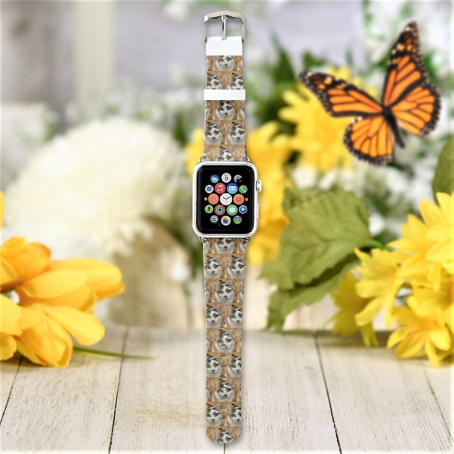Custom Photo Pattern Personalized Apple Watch Band (Creator Uploaded)