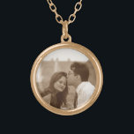 Custom Photo Pendant Necklace<br><div class="desc">Personalize this necklace with a special photo. These make great mementos and gifts for loved ones, or special occasions such as birthdays, weddings and holiday s. To resize or reposition your photo, click on the Customize It button. This will take you into the edit mode and you can adjust your...</div>