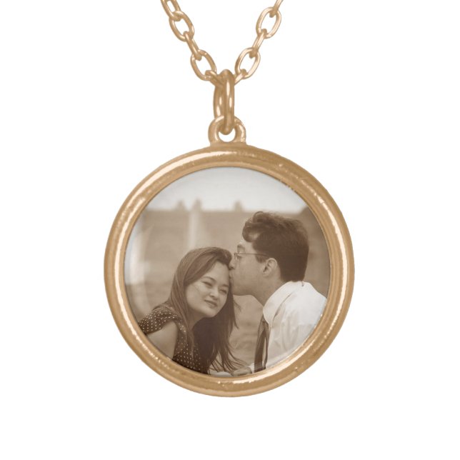Custom Photo Pendant Necklace (Front)