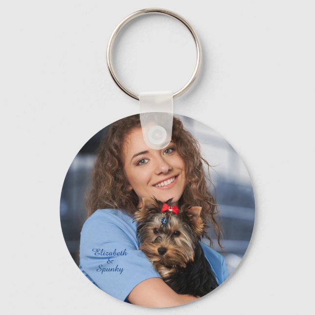 Custom Photo Personalize Keychain (Front)
