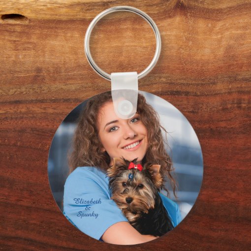 Custom Photo Personalize Keychain Zazzle
