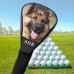 Custom Photo Personalized 3 Initial Monogram  Golf Head Cover<br><div class="desc">Custom photo golf head cover with personalized monogram. Customize these golf head covers and matching golf accessories with your favorite family, pet, dog, kids photo and monogrammed initial. Great gift to all golfers, golf lovers. COPYRIGHT © 2020 Judy Burrows, Black Dog Art - All Rights Reserved . Custom Photo Personalized...</div>