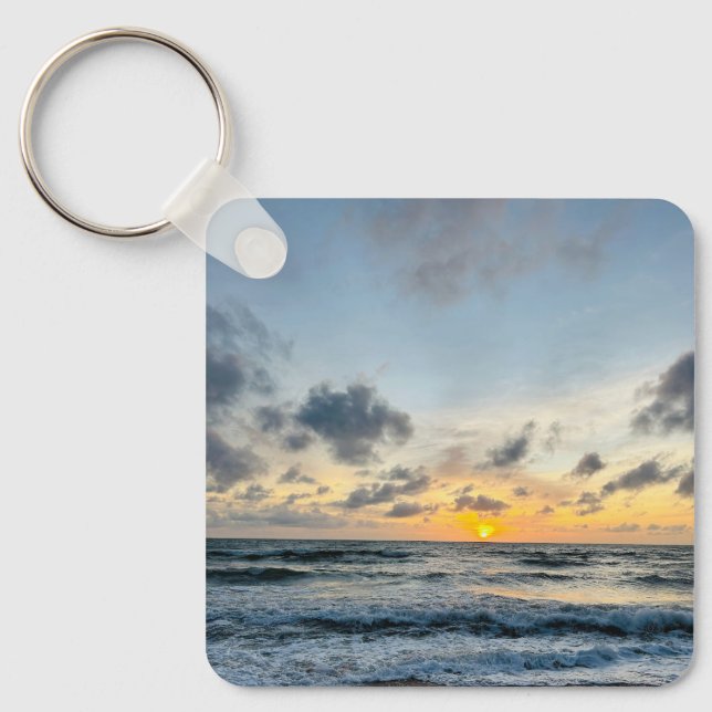 Custom Photo Personalized Add Your Own Photo Keychain (Front)