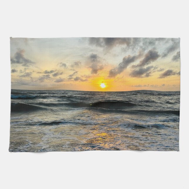 Custom Photo Personalized Add Your Own Photo  Kitchen Towel (Horizontal)