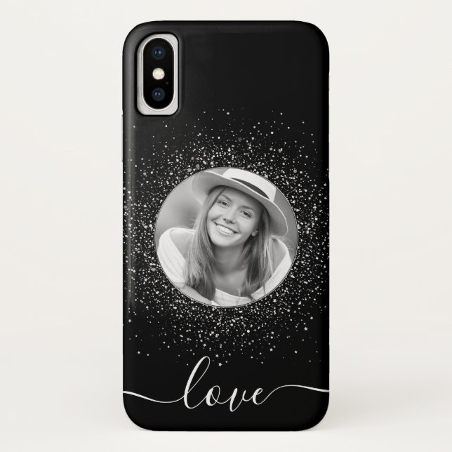 Custom Photo Personalized Black Case-Mate iPhone Case (Back)