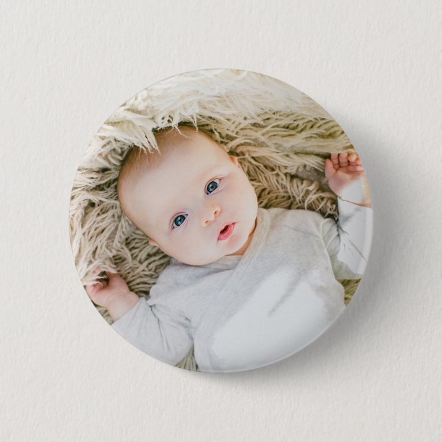 Custom Photo Personalized Button (Front)