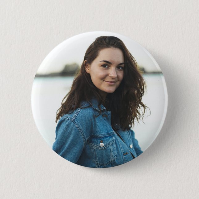 Custom Photo Personalized Button (Front)