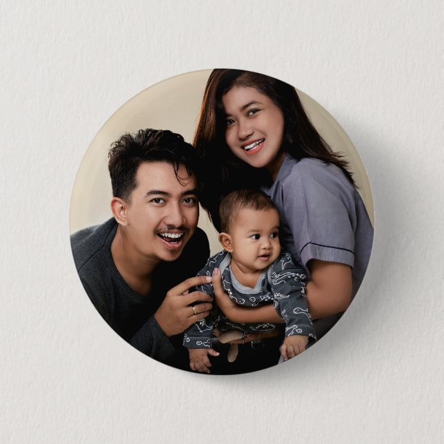 Custom Photo Personalized Button (Front)