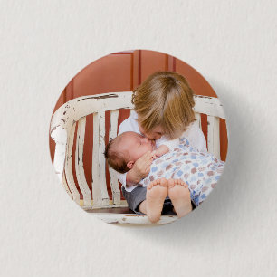 Custom Photo Personalized  Button