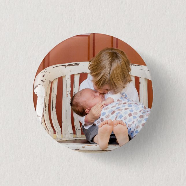 Custom Photo Personalized  Button (Front)