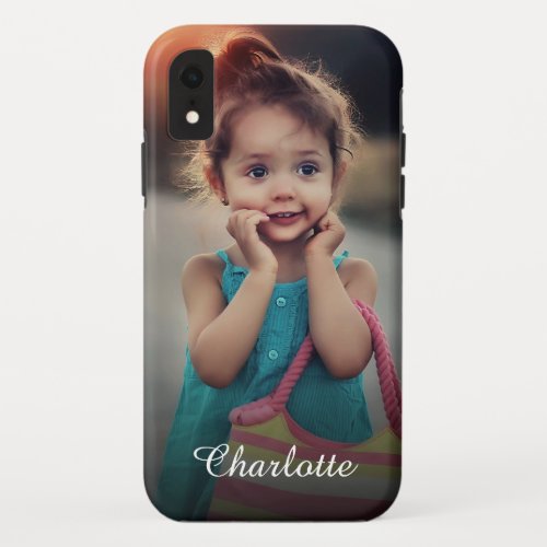 Custom Photo Personalized iPhone XR Case - Create your own personalized phone case with your custom image. Add your favorite photo, design or artwork to create something really unique. To edit this design template, click 'Change' and upload your own image as shown above. Click 'Customize' button to add text, customize fonts and colors.
Treat yourself or make the perfect gift for family, friends, parents and grandparents!