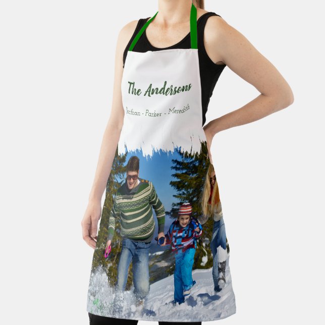 Custom Photo Personalized Christmas Holiday Apron (Insitu)